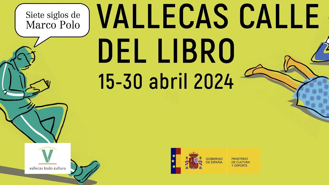 Cartel de la edición de 2024 de Vallecas Calle del Libro
