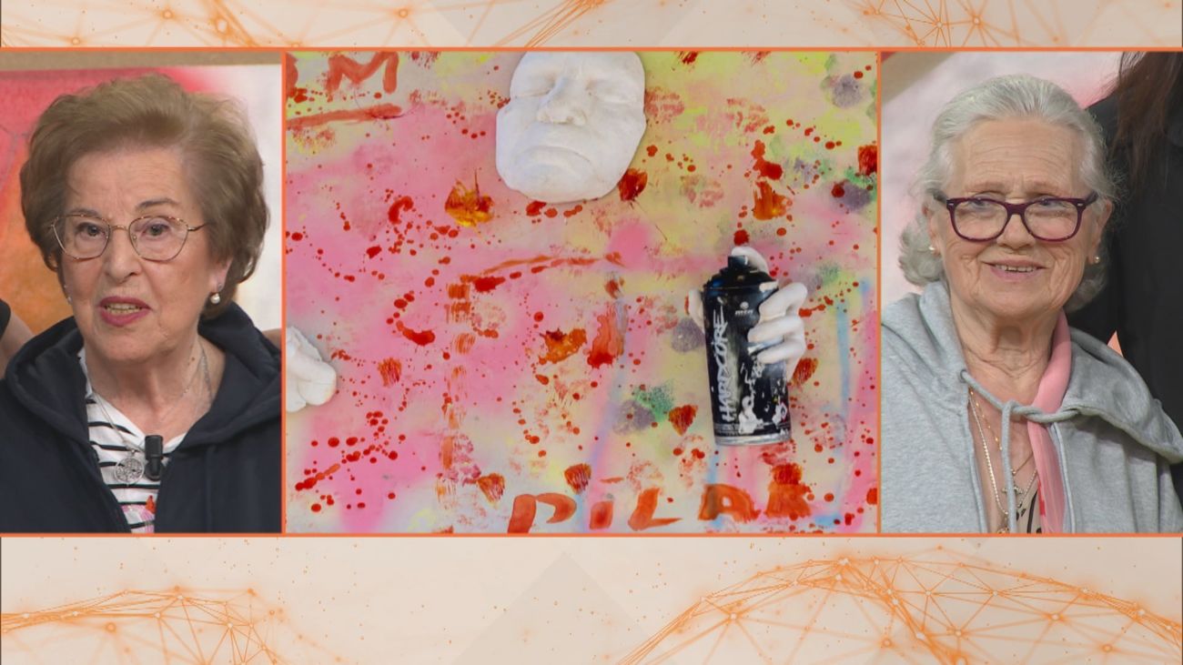 Las abuelas grafiteras de Lavapiés: Conchita y Pilar llenan de color este barrio de Madrid