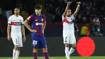 El PSG de Mbappé pasa por encima del Barça, 1-4