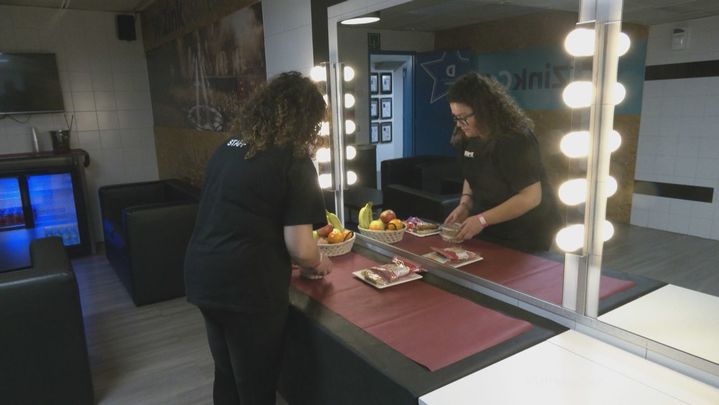 Camerinos del Wizink Center / Telemadrid