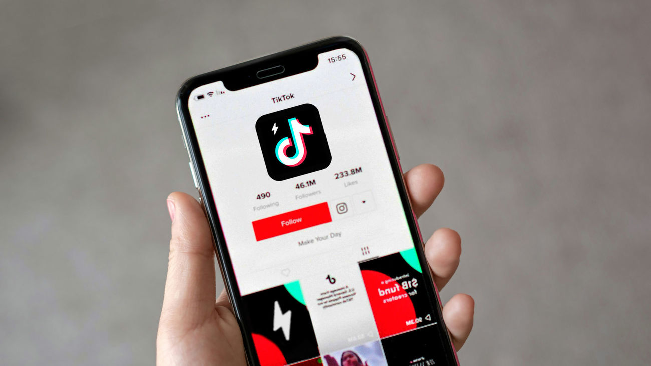 Aplicación de Tiktok Lite en un móvil