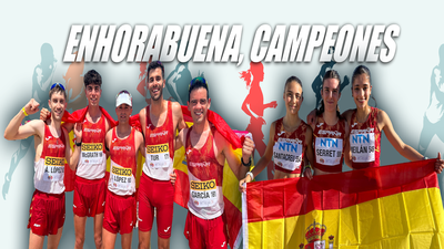 España, oro masculino y bronce femenino en los 20 km marcha