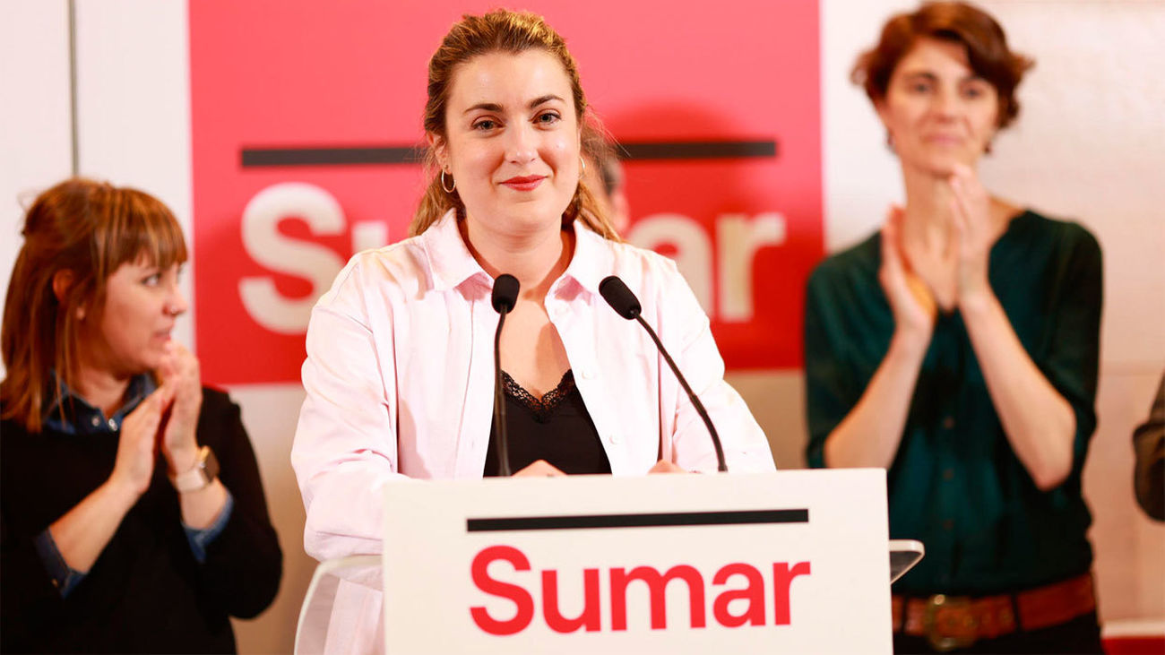 Alba García (Sumar), "satisfecha" por los resultados en unas elecciones "muy complicadas"