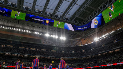 El Real Madrid estrena videomarcador 360º en el clásico