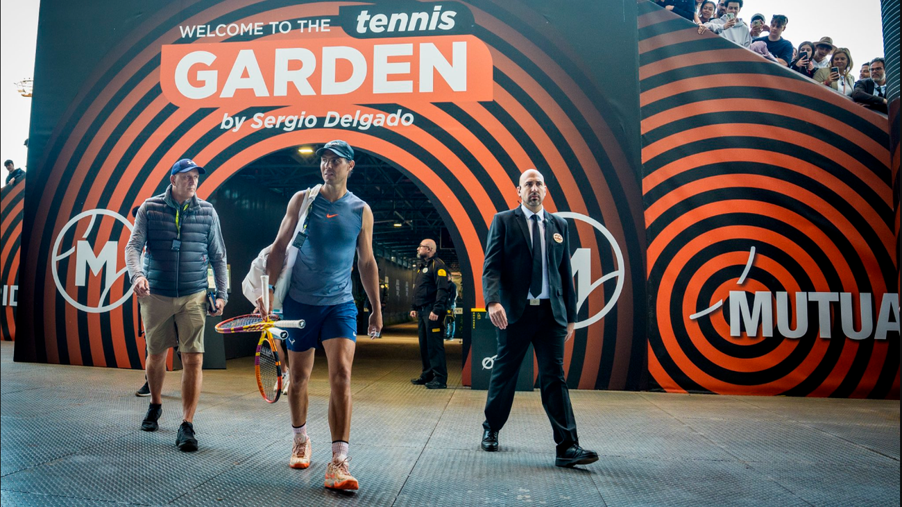 Nadal y Alcaraz prueban ya la tierra de la Caja Mágica