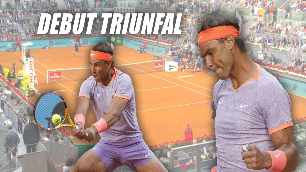 Nadal empieza a lo grande el Mutua Madrid Open