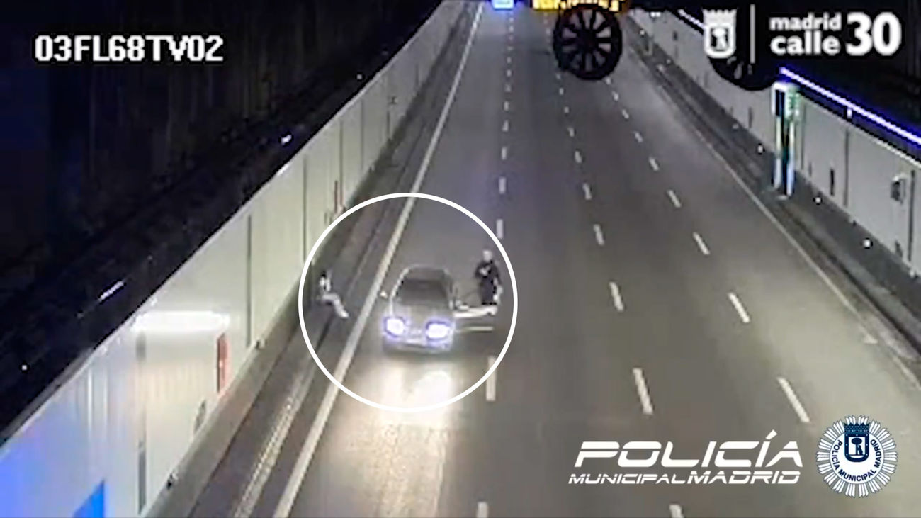 Detenida una kamikaze en los túneles de la M-30: ebria y con un kilo de cocaína en el maletero