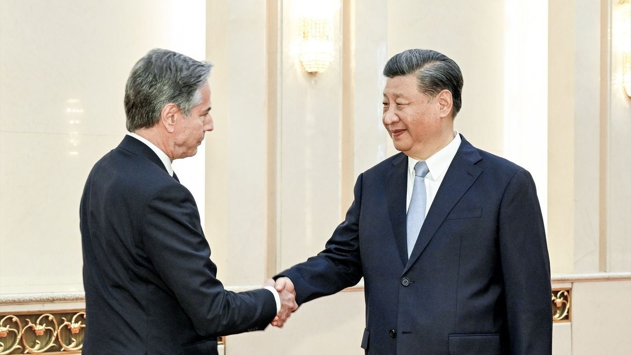 El presidente chino, Xi Jinping, se reúne con el secretario de Estado estadounidense, Antony Blinken
