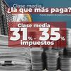 Una familia de clase media con un hijo paga unos 20.000 euros al año en impuestos, un tercio de sus ingresos