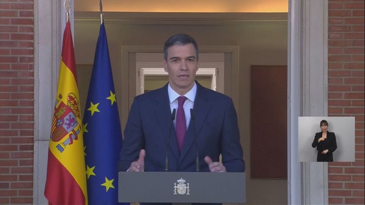 Declaración Institucional de Pedro Sánchez