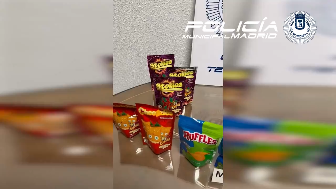 Detenido en Madrid por distribuir droga en bolsas de snacks de conocidas marcas