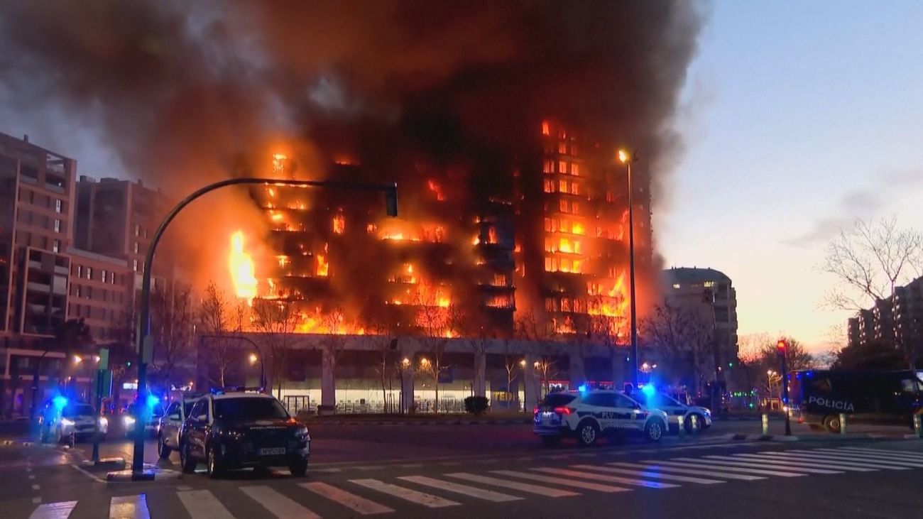 Un frigorífico fue el origen del incendio de Campanar, en Valencia