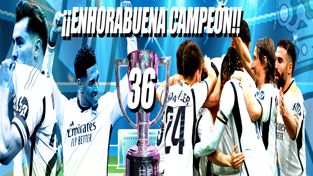 Real Madrid gana la Liga 36