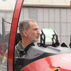El rey conoce el nuevo sistema de formación de pilotos militares en San Javier, Murcia