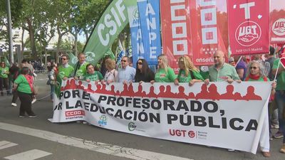 La Marea Verde protesta en Madrid por la reducción de las horas lectivas