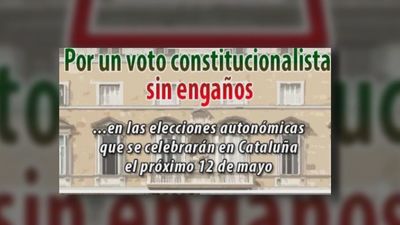 Mas de 80.000 firmas respaldan el manifiesto  'Por un voto constitucionalista sin engaños' en Cataluña