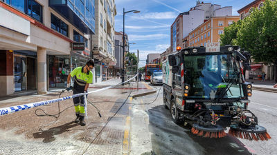 Un hombre se quema a lo bonzo en la avenida del Cid en Burgos