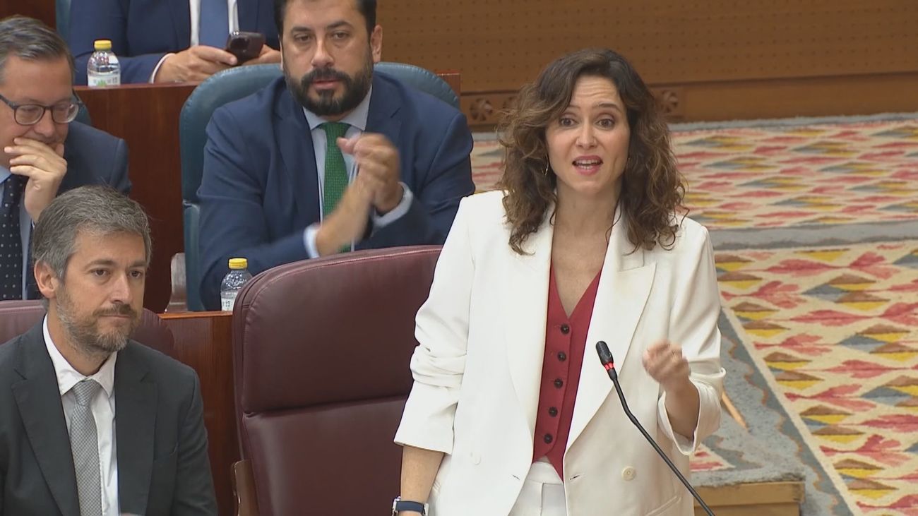 Ayuso califica de "lamentable" la situación económica en España y ve a Sánchez responsable del "hundimiento de la inversión"