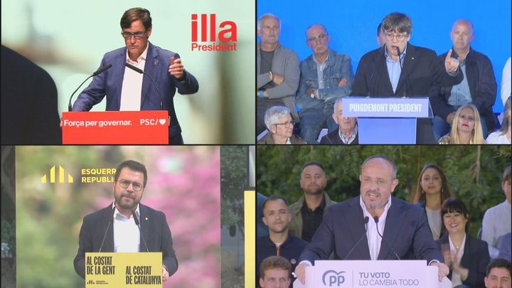 Ultima jornada de campaña electoral en Cataluña
