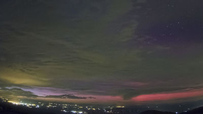 La Comunidad de Madrid registró un inusual fenómeno de auroras boreales