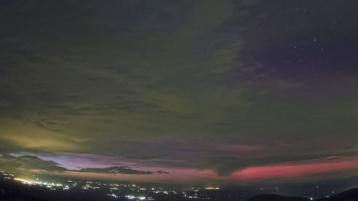 Aurora boreal vista en los cielos de España