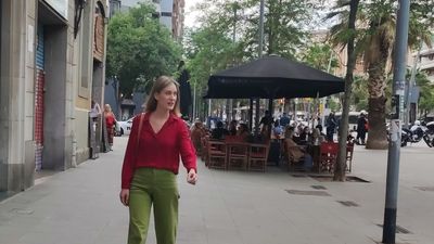 Albiach se muestra satisfecha por "el trabajo hecho" a su llegada a la sede electoral de Comuns