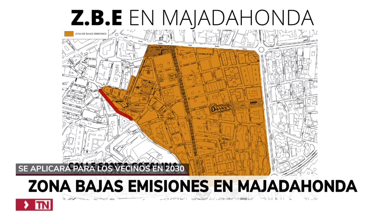Así será la zona de baja emisiones de Majadahonda