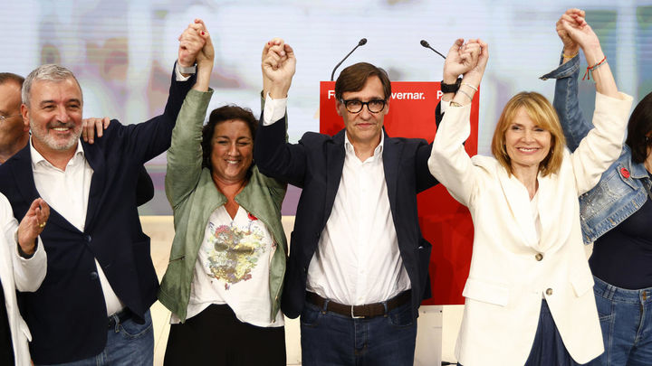 Salvador Illa celebra su victoria en las elecciones catalanas