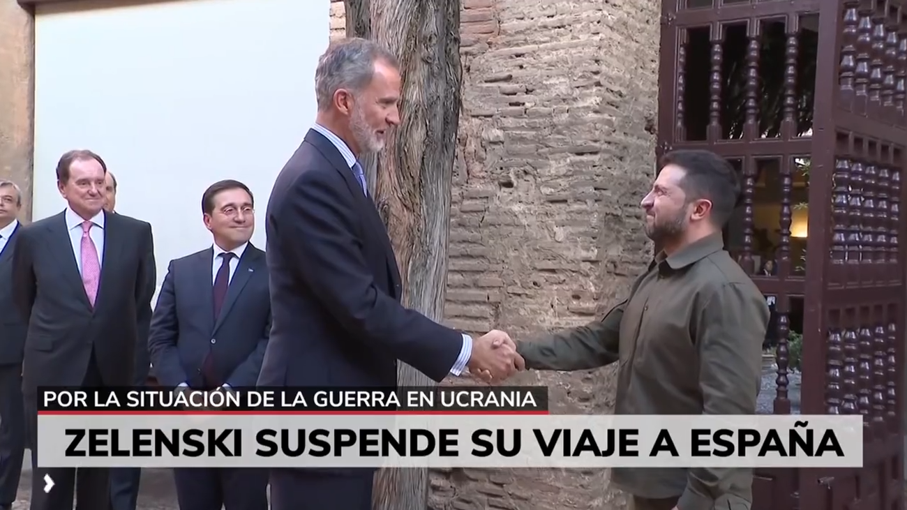 Zelenski cancela sus viajes internacionales, incluído España, para centrarse en la ofensiva rusa al norte de Ucrania