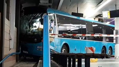 Atropello múltiple de un autobús en la estación de San Telmo de Gran Canaria