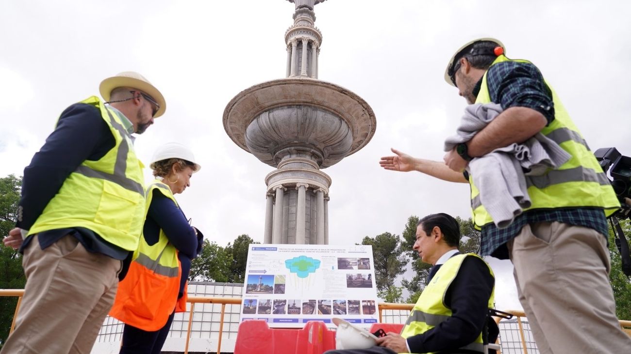La fuente Juan de Villanueva del parque del Oeste contará este verano con una renovada sala de máquinas