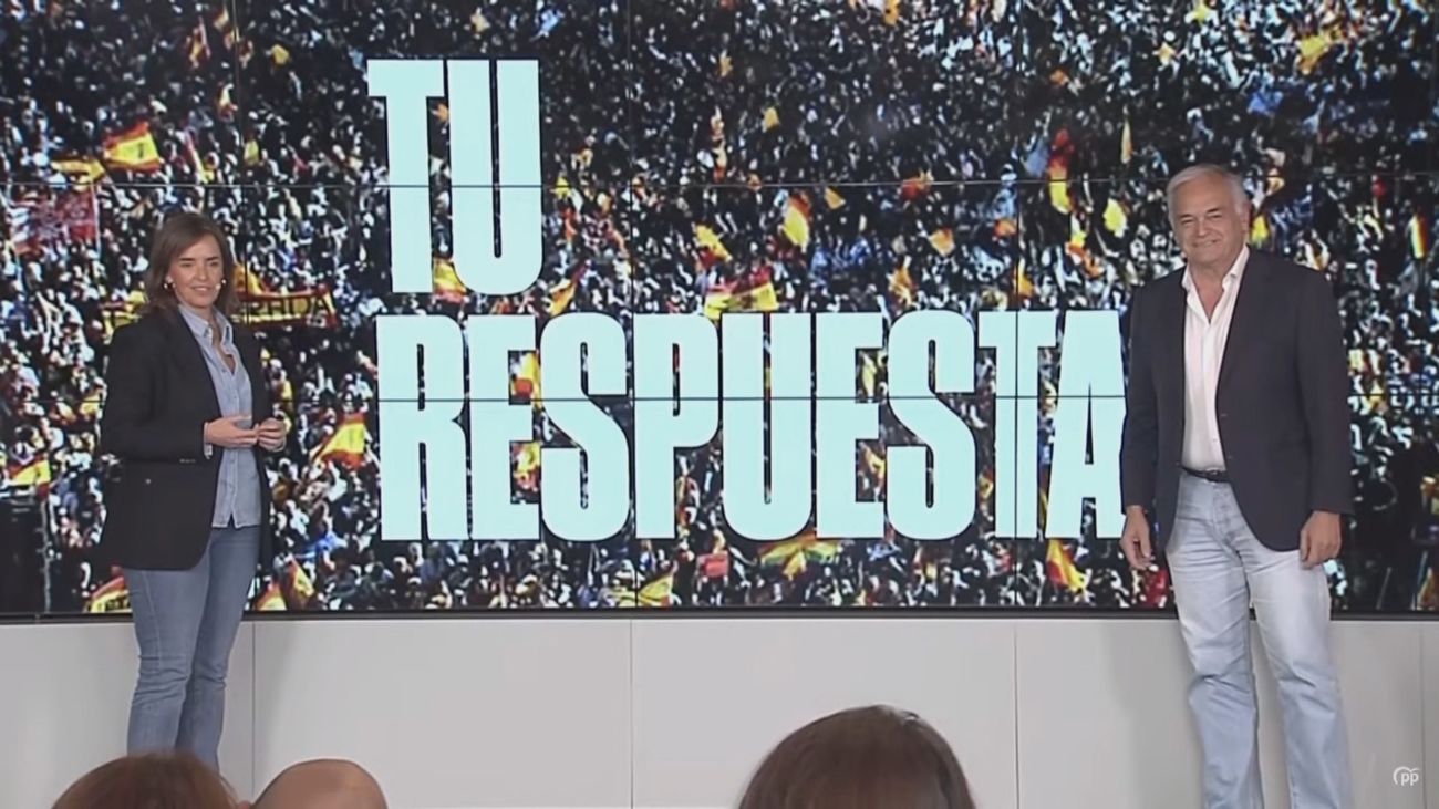 'Tu voto es la respuesta', lema de campaña del PP en la elecciones europeas
