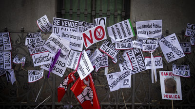 Nueva marcha  en las calles de Madrid en defensa de  la sanidad pública