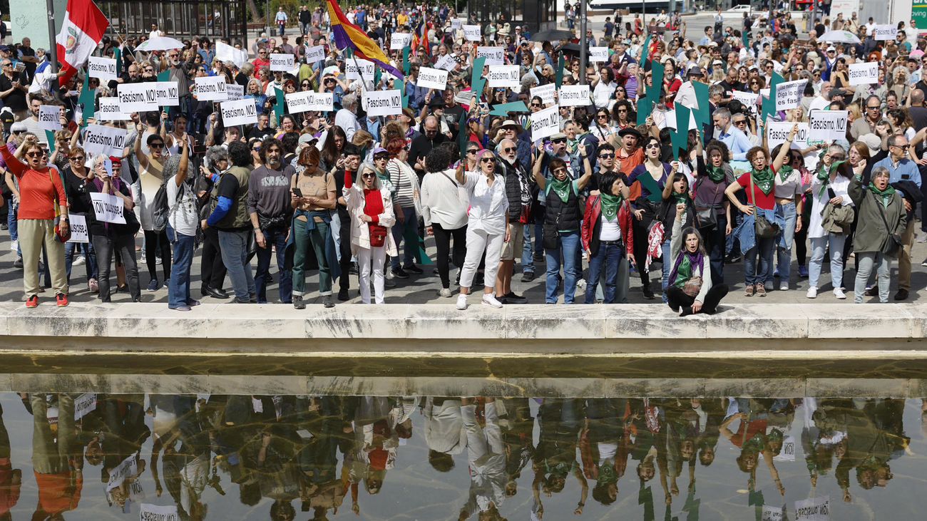 Concentración en Colón contra el fascismo