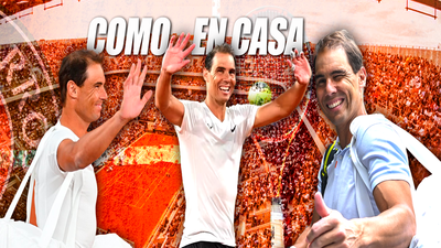 El público vuelve a aclamar a Nadal en su segundo entrenamiento en Roland Garros