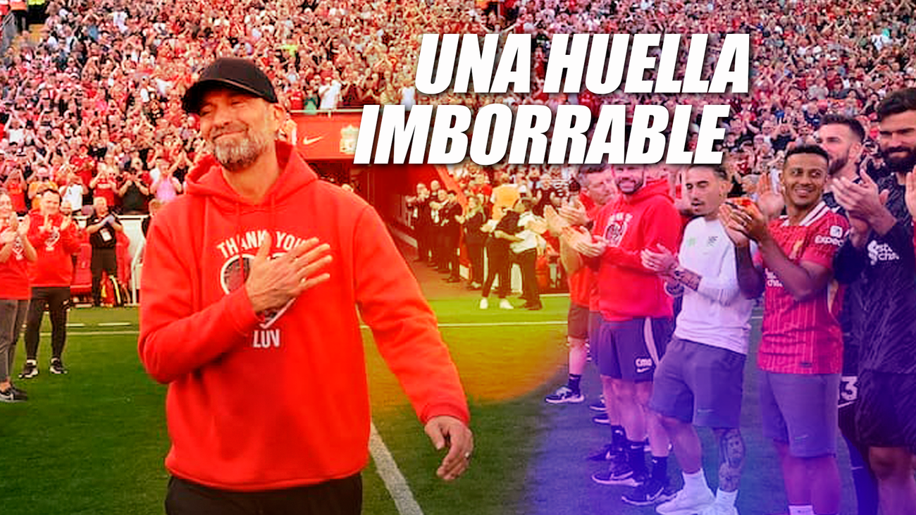 El conmovedor gesto de Klopp al abrir los regalos de despedida de los aficionados del Liverpool