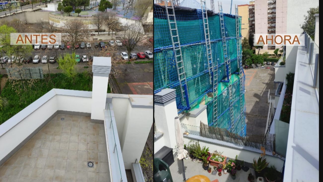 El espectacular ático de Coslada con vistas privilegiadas... a una obra