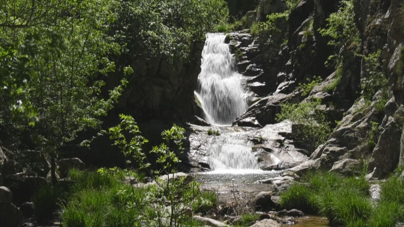 Ruta de senderismo a la Cascada del Purgatorio, en Rascafría