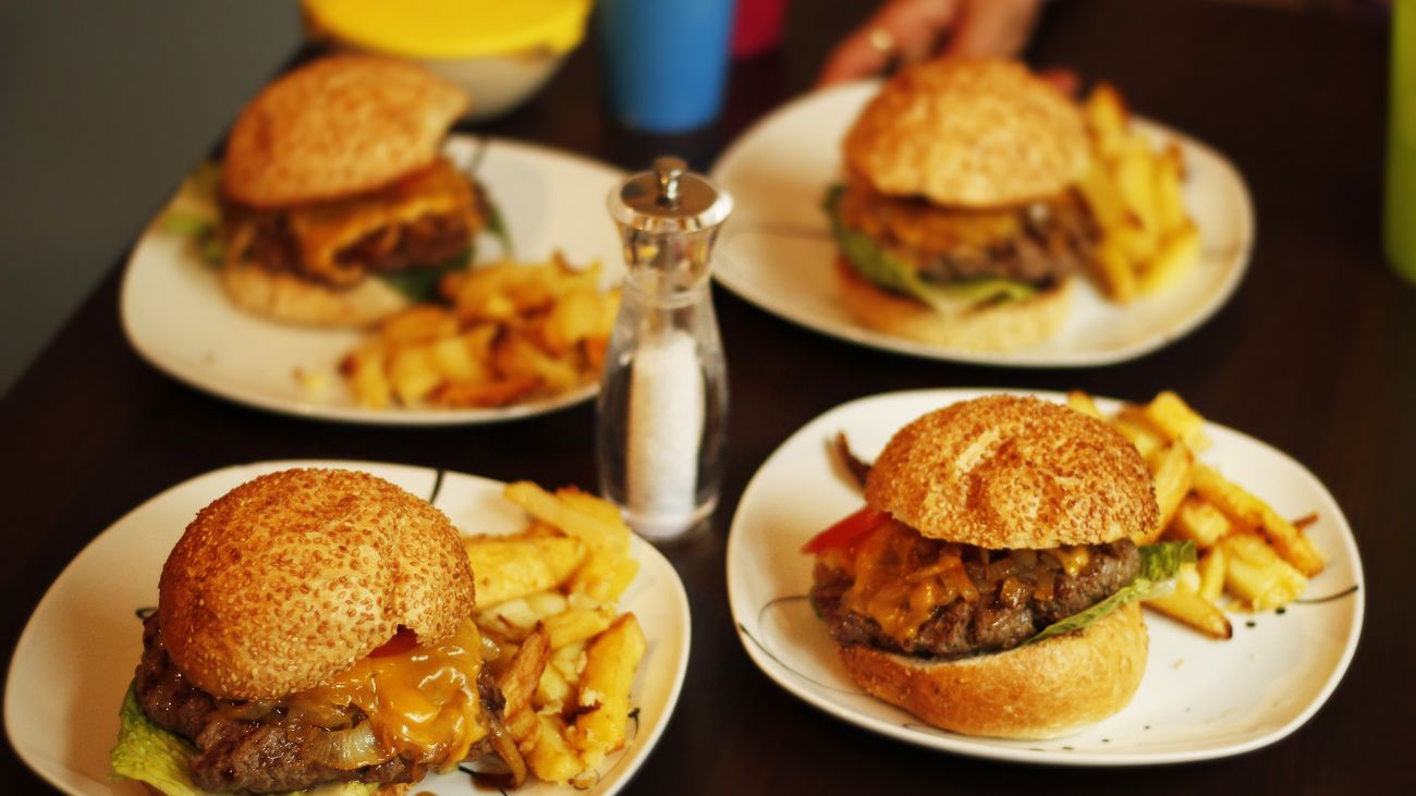 ¿Arte con hamburguesas?