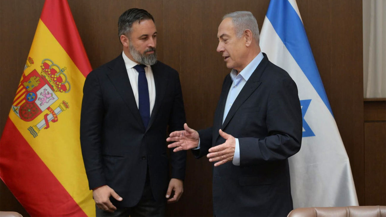 Abascal visita a Netanyahu en Jerusalén: "Pedro Sánchez no es España"