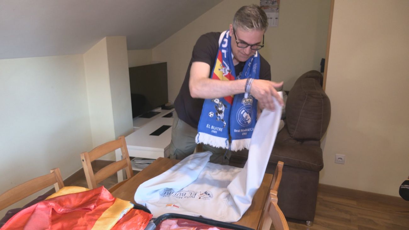 Las peñas madridistas parten a Londres para la final de la Champions