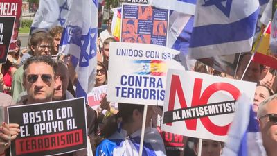 Cientos de personas exigen en Madrid la liberación de los secuestrados por Hamás