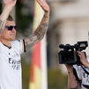 Toni Kroos, protagonista de la fiesta del madridismo en Cibeles