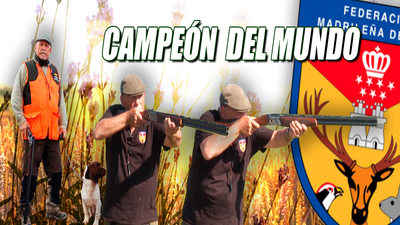 Francisco López, campeón del mundo de caza