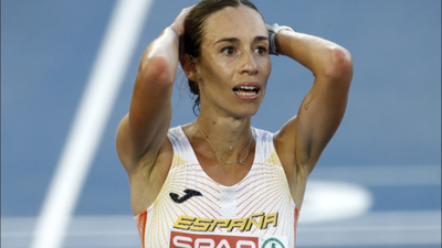 Laura García-Caro se queda sin  bronce en la misma línea de meta cuando celebraba su éxito