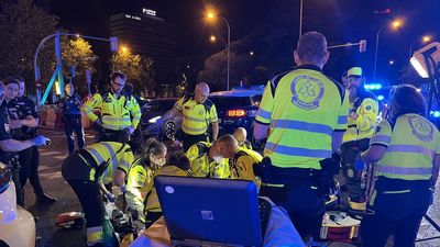 Herido muy grave  tras ser atropellado por varios vehículos en el Paseo de la Castellana