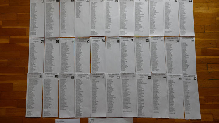 Papeletas para la elecciones del 9J / EFE