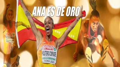 Ana Peleteiro, campeona de Europa de triple salto