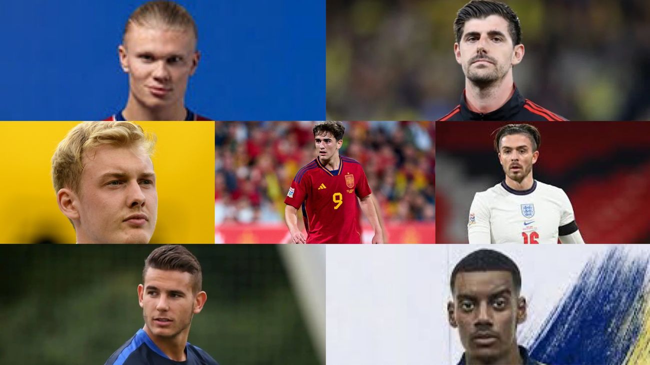 Haaland, Courtois, Gavi, Grealish, Gavi, Isak, Brandt y Lucas Hernández