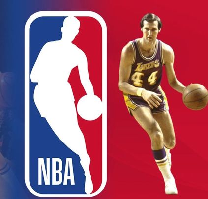 Jerry West y el logo de la NBA / NBA